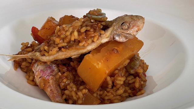 Arroz amb ceba i carabassa